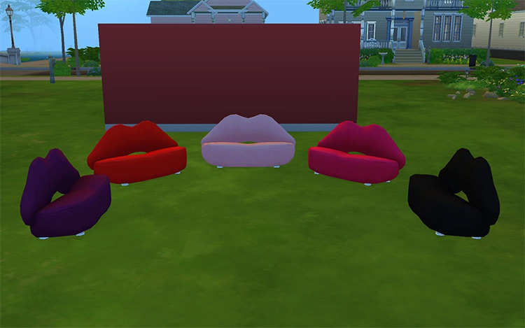 Lips of Loveseat CC for TS4