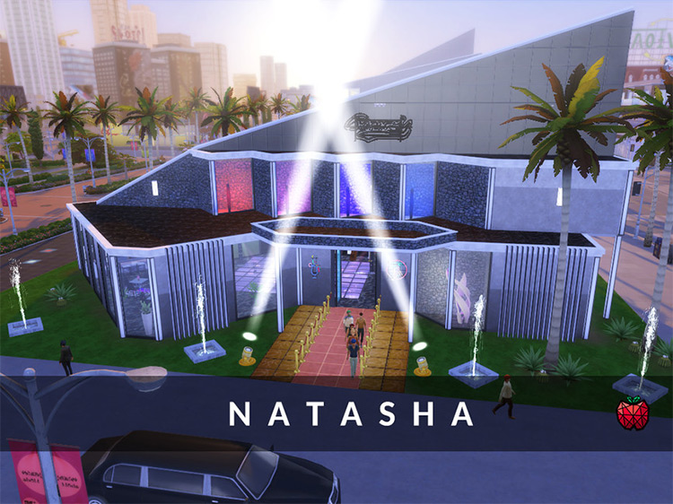 Natasha Nightclub Lot for The Sims 4