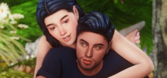 Springtime Male & Female Romantic Pose / Sims 4