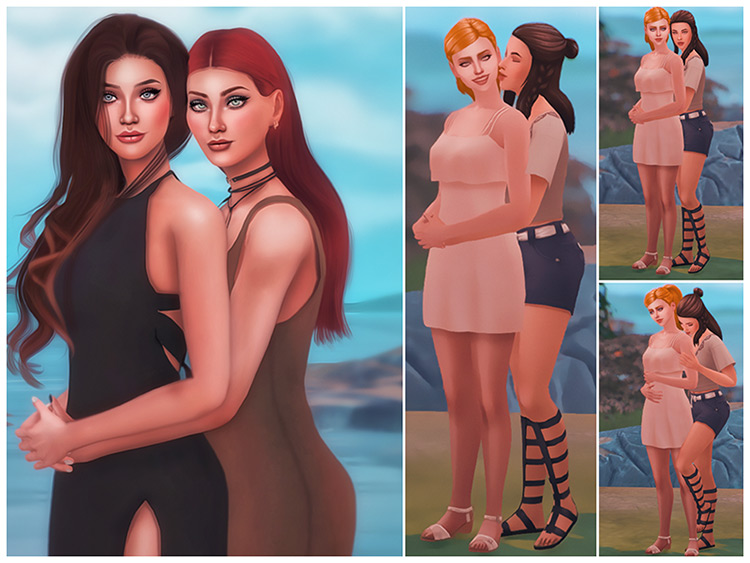 Sweet Couple Poses for The Sims 4