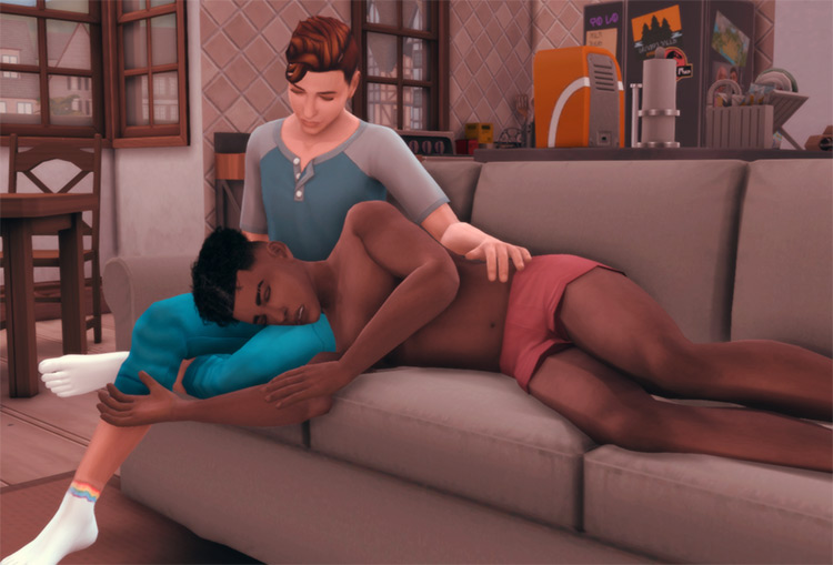 RED: A Lovey Dovey Pose Pack for The Sims 4