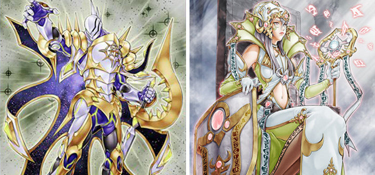 Constellar Pleiades and Empress of Prophecy YGO Cards