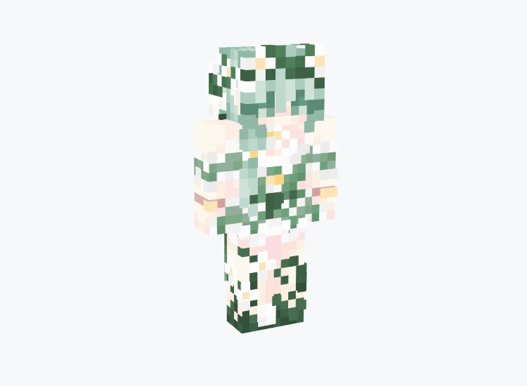 Green Garden Fairy Character / Minecraft Skin