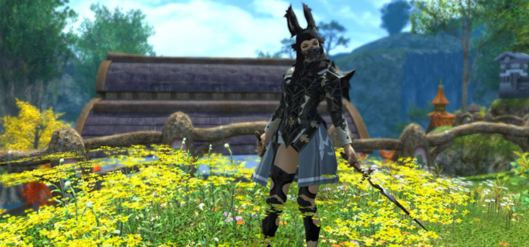 Gunmetal Black Assassin Vierra Character / FFXIV