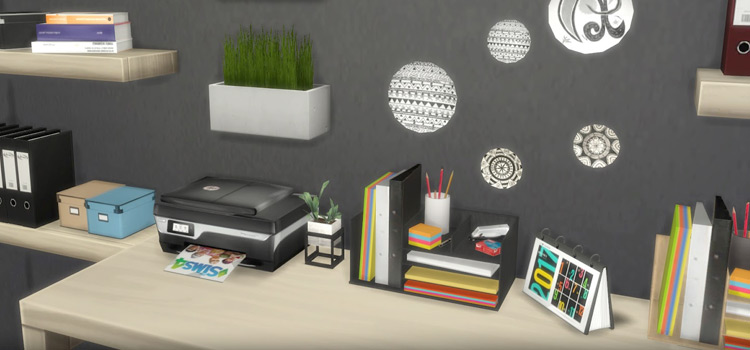 The Sims 4 Custom Content: Home Office Kit