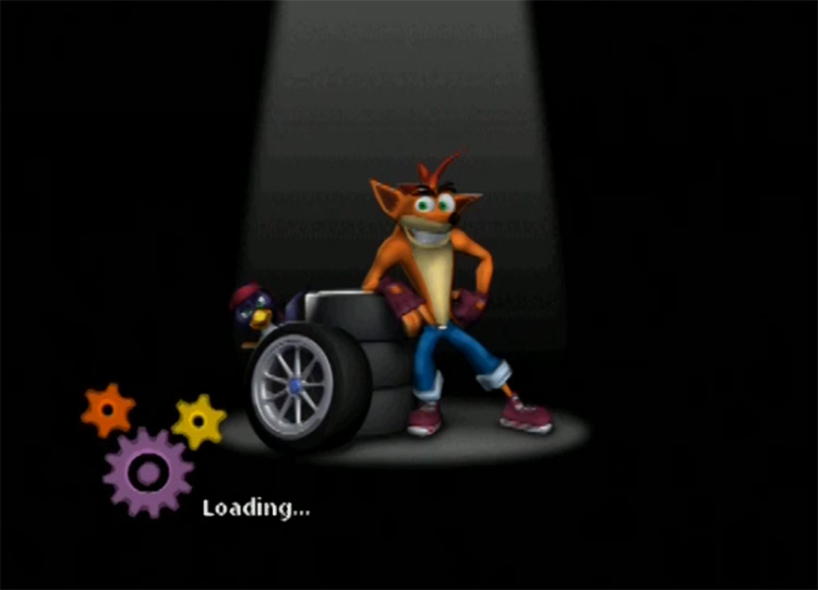 Crash Tag-Team Racing Loading Screen video game