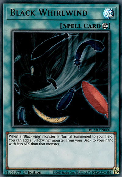 Black Whirlwind Yu-Gi-Oh! Card