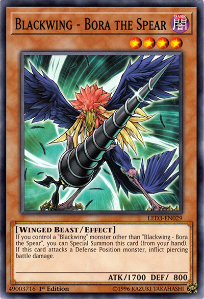 Blackwing – Bora the Spear Yu-Gi-Oh! Card