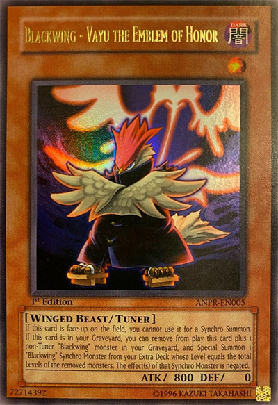 Blackwing – Vayu the Emblem of Honor Yu-Gi-Oh! Card