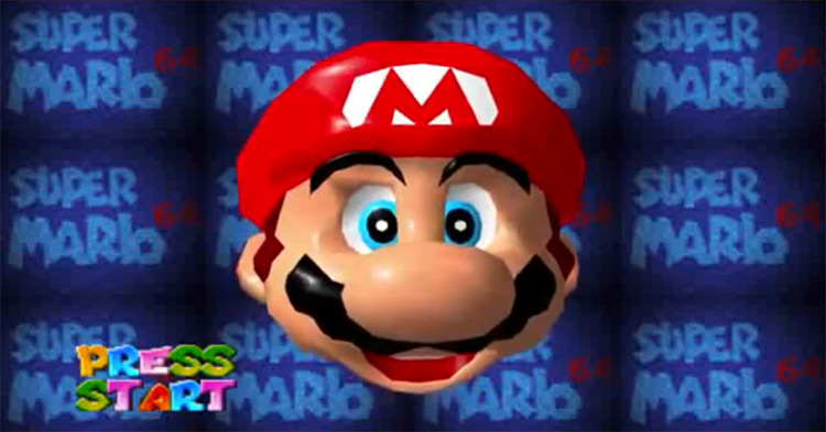 Super Mario 64 (1996) title screen
