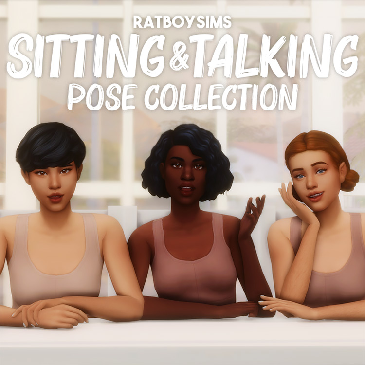 Sitting & Talking Pose Collection / TS4