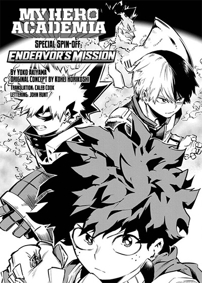 My Hero Academia: Endeavor’s Mission cover from Shonen Jump