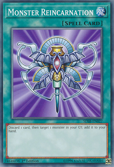 Monster Reincarnation Yu-Gi-Oh! Card