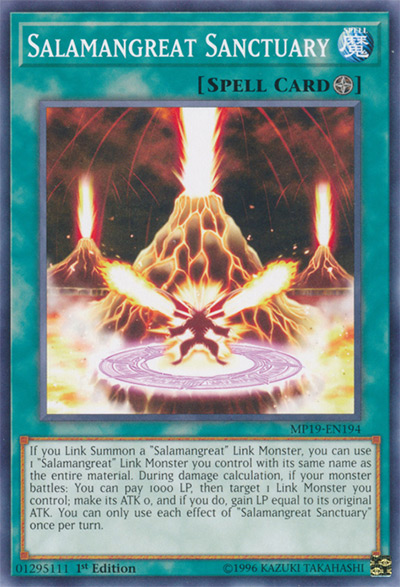 MP19-EN195 Rise of the Salamangreat1st EditionCommon CardYuGiOh TCG 