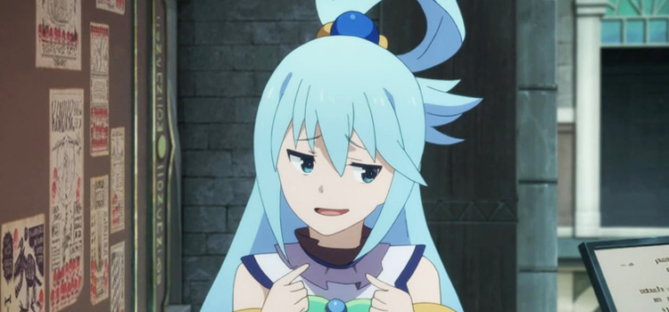 Aqua Screenshot from KonoSuba Anime