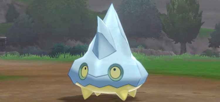 Shiny Bergmite from Pokémon Shield