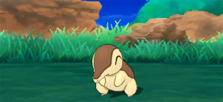 Shiny Cyndaquil in Pokémon Sun and Moon