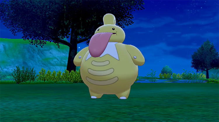 Shiny Lickilicky in Pokémon Sword and Shield