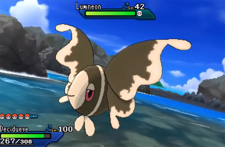 Shiny Lumineon in Pokémon Sun and Moon