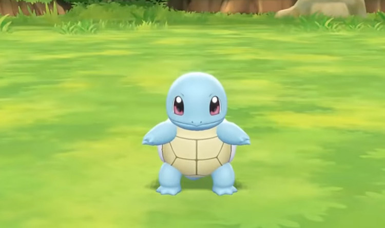 Shiny Squirtle in Pokémon: Let's Go, Pikachu!