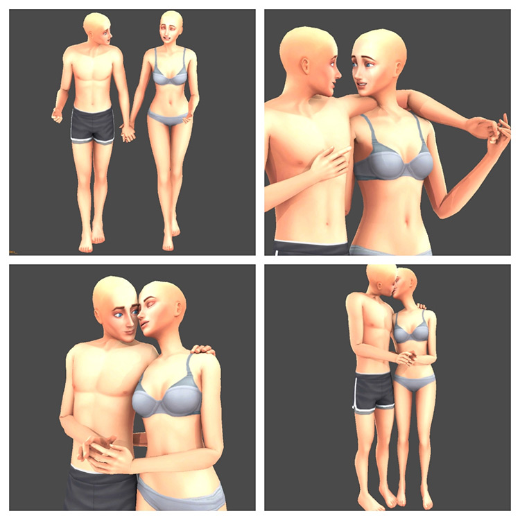 Lovely Walks Poses for The Sims 4