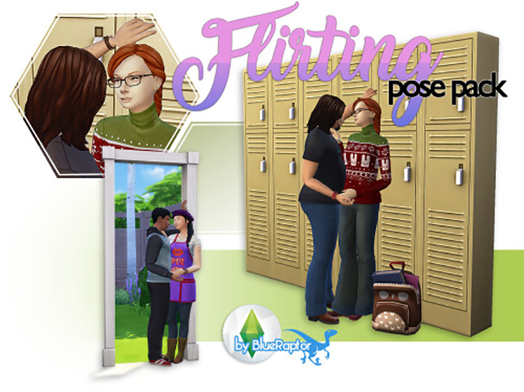 Flirting Pose Pack Set for The Sims 4