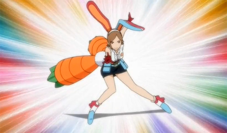 Mīna Tsukishiro’s Carrot Transformation Getsumento Heiki Mina anime screenshot