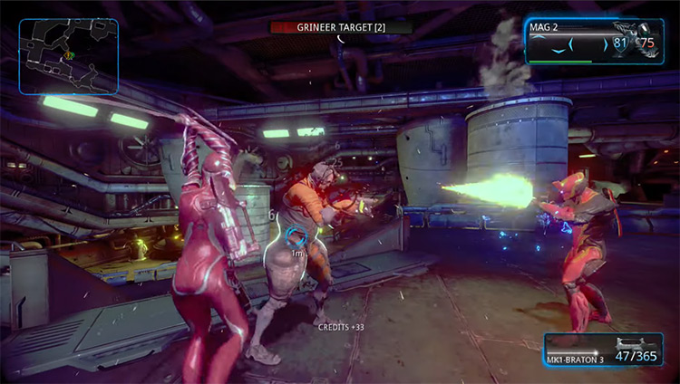 Warframe multiplayer gameplay screenshot