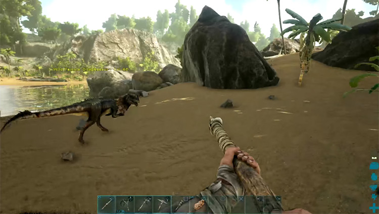 ARK: Survival Evolved gameplay on PS4