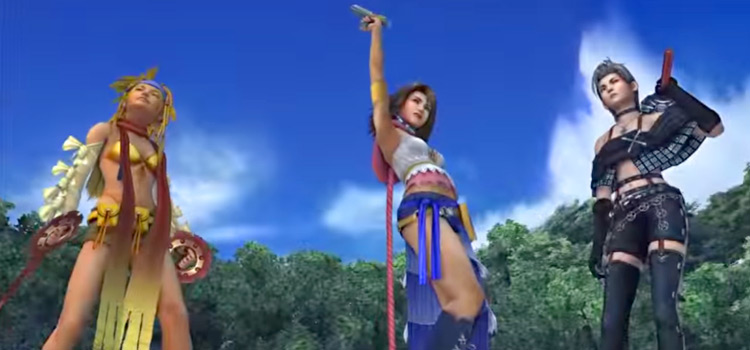 FFX-2 victory poses - base dresspheres