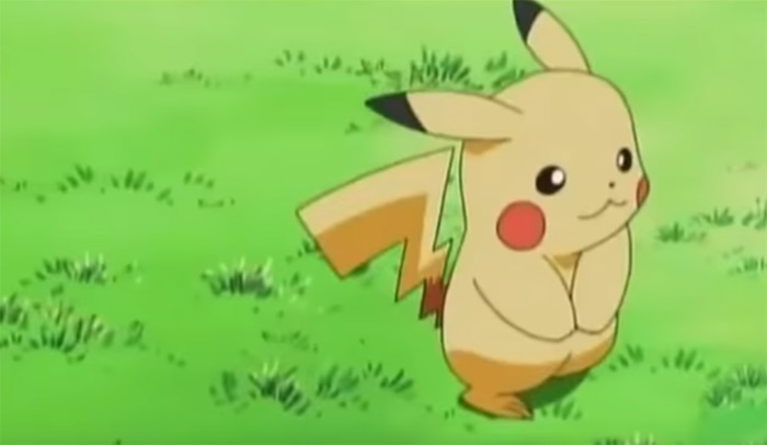 Pikachu in the anime