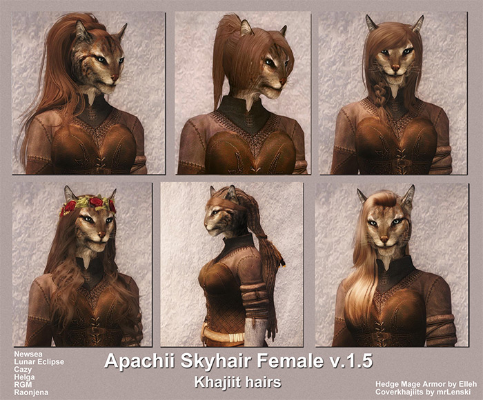 ApachiiSkyHair Skyrim mod