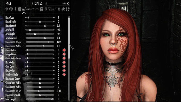 skyrim beautiful female mod