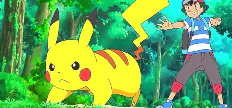Pikachu ready for battle - Pokemon anime