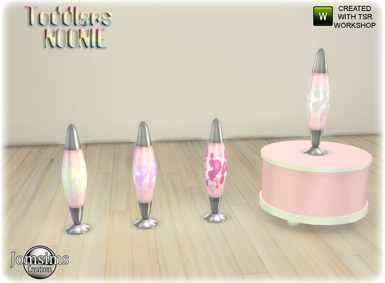 Noonie Toddlers Bedroom Table Lamp / Sims 4 CC