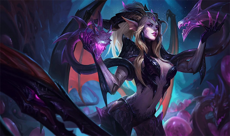 Dragon Sorceress Zyra Skin Splash Image from League of Legends