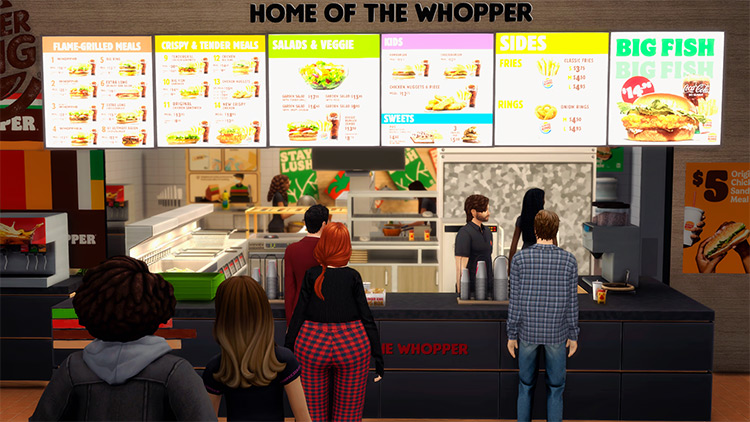 Sims 4 Burger King CC   Lots  All Free    FandomSpot - 1