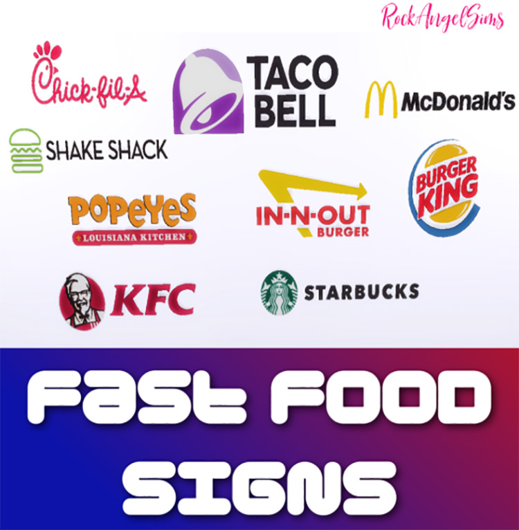 Fast Food Signs: Burger King / Sims 4 CC