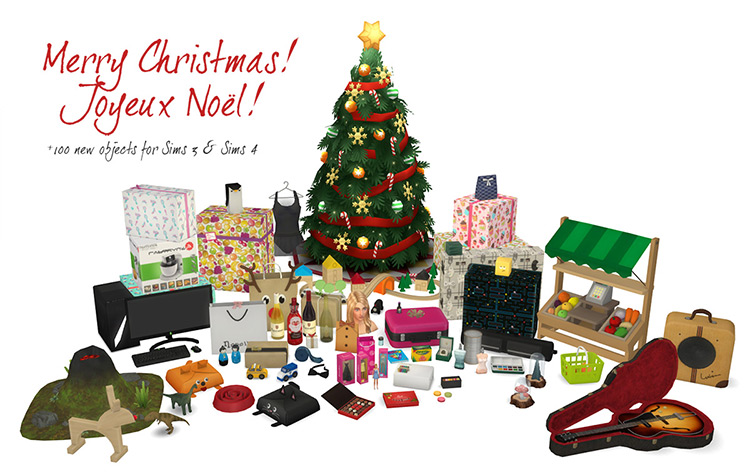 Merry Christmas! Joyeux Noel! / Sims 4 CC
