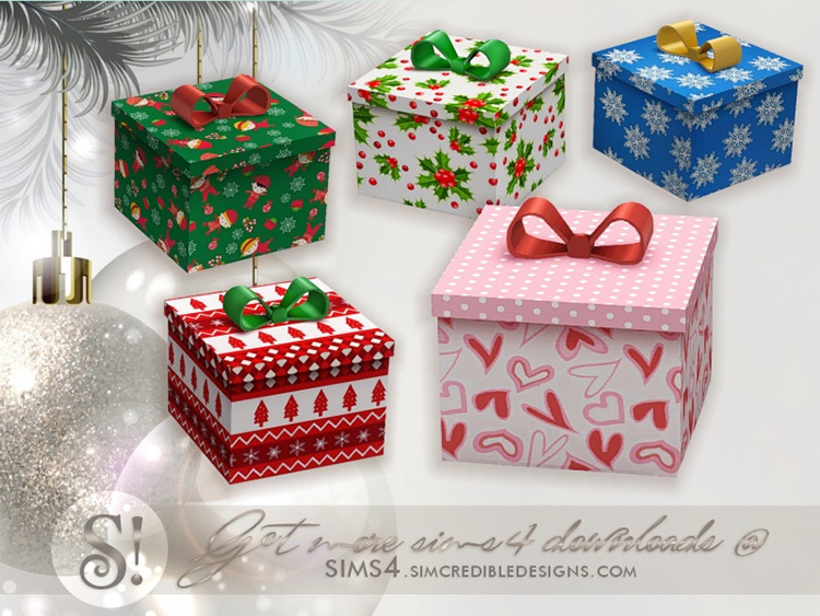 Happy Holidays – Gift Cube / Sims 4 CC