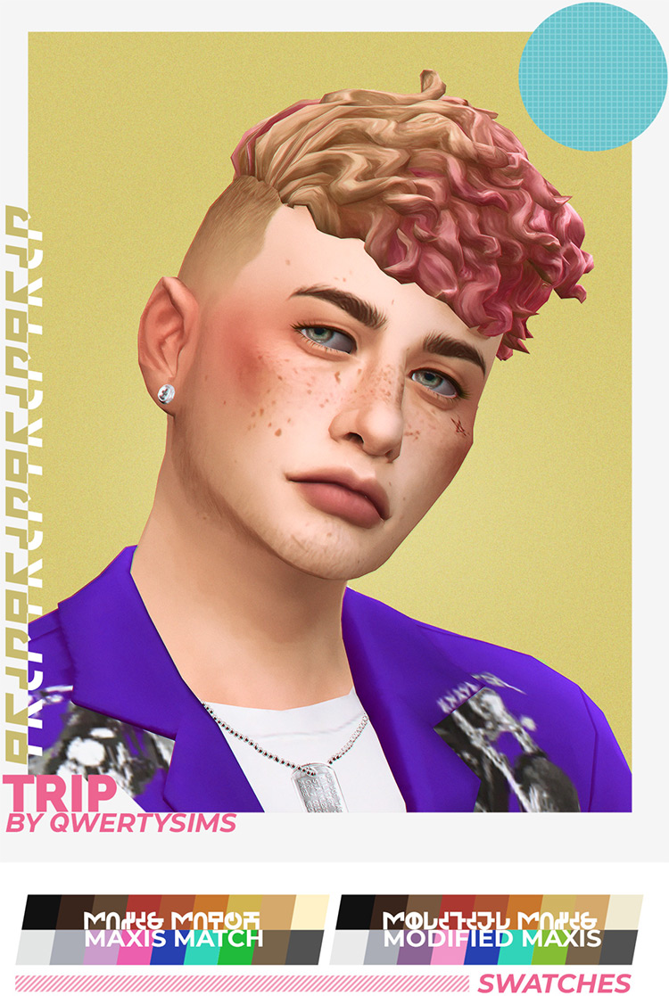 Sims 4 Maxis Match Undercut Hair CC  Guys   Girls    FandomSpot - 35