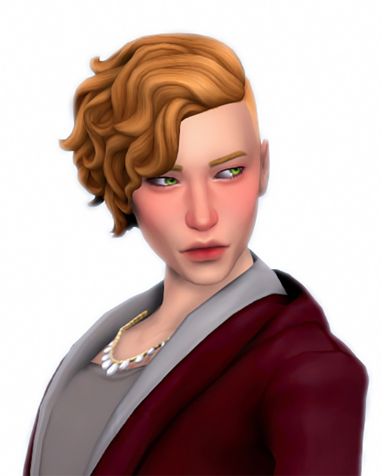 Sims 4 Maxis Match Undercut Hair CC  Guys   Girls    FandomSpot - 65