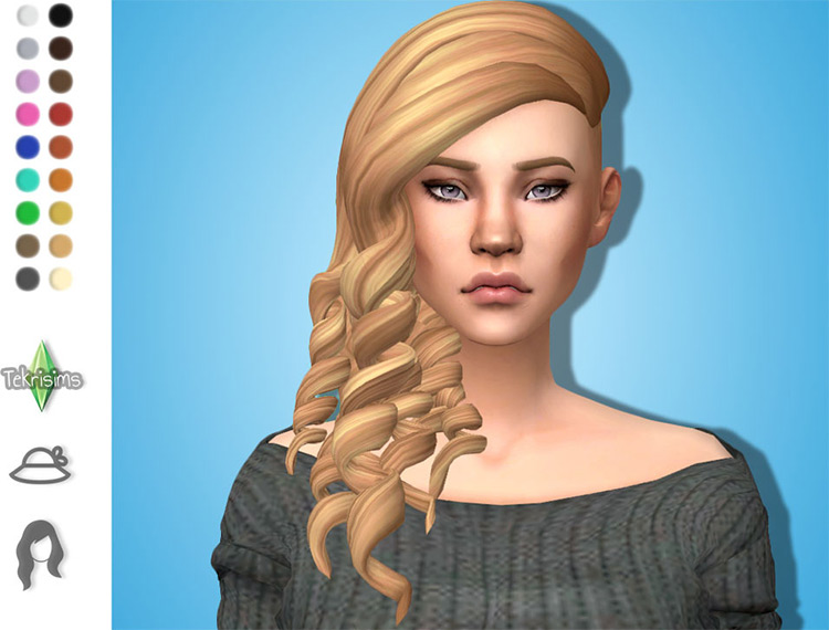 Sims 4 Maxis Match Undercut Hair CC  Guys   Girls    FandomSpot - 69