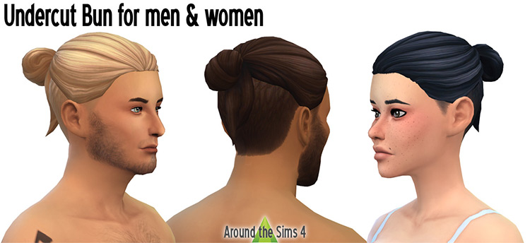 Sims 4 Maxis Match Undercut Hair CC  Guys   Girls    FandomSpot - 28