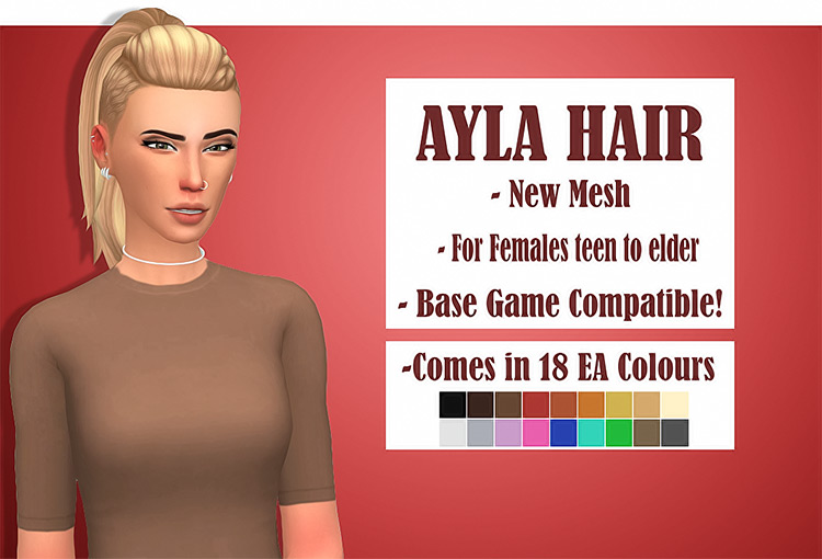 Sims 4 Maxis Match Undercut Hair CC  Guys   Girls    FandomSpot - 60