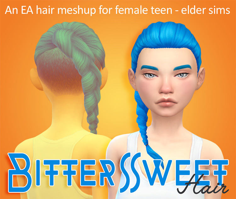 Sims 4 Maxis Match Undercut Hair CC  Guys   Girls    FandomSpot - 92