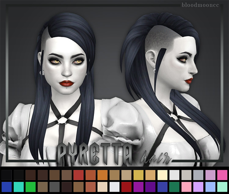 Sims 4 Maxis Match Undercut Hair CC  Guys   Girls    FandomSpot - 88