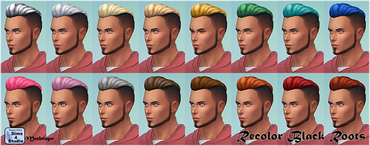 Sims 4 Maxis Match Undercut Hair CC  Guys   Girls    FandomSpot - 81