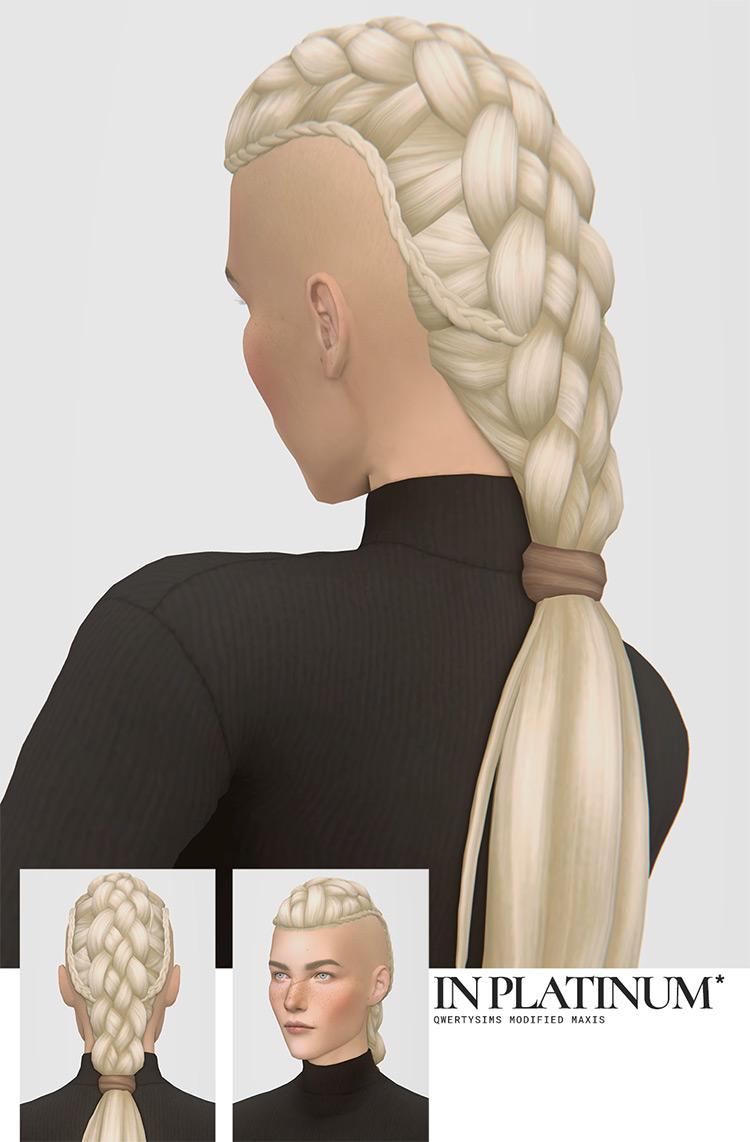 Sims 4 Maxis Match Undercut Hair CC  Guys   Girls    FandomSpot - 92