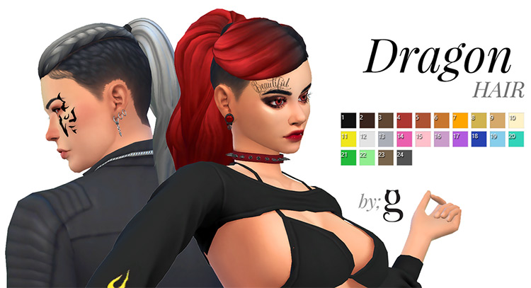 Dragon Hair / Sims 4 CC